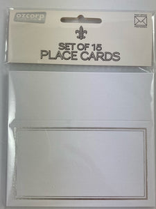 Placecard - Silver Border