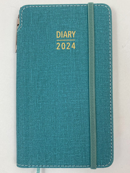 2024 Purse Diary with Pen - Teal