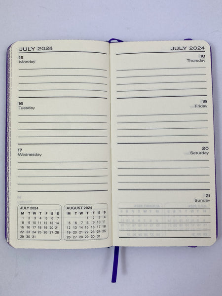 2024 Purse Diary with Pen - Violet