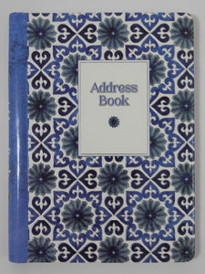 A5 Address Book Spiral Bound - Moroccan Blue