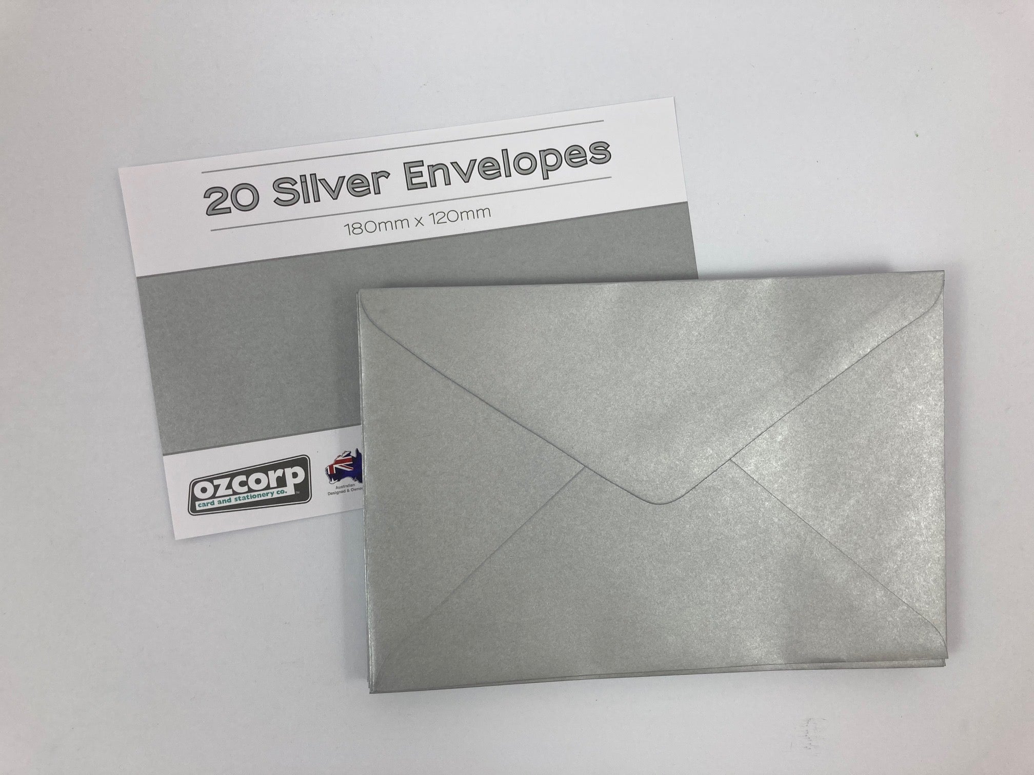 Envelope Pack of 20 - Silver