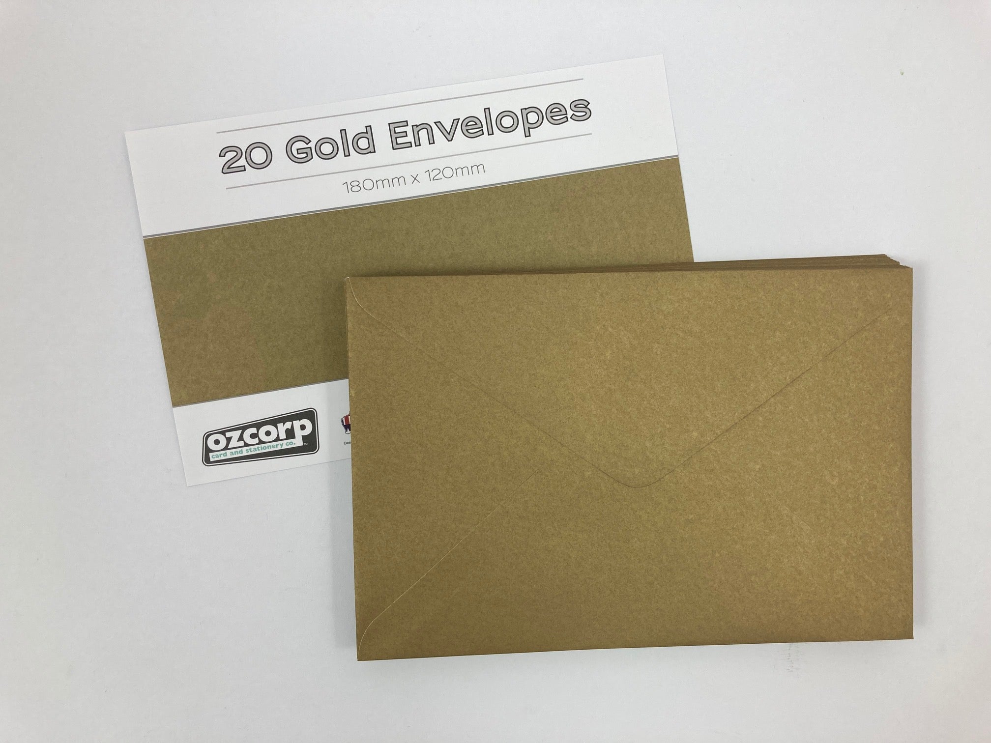 Envelope Pack of 20 - Gold