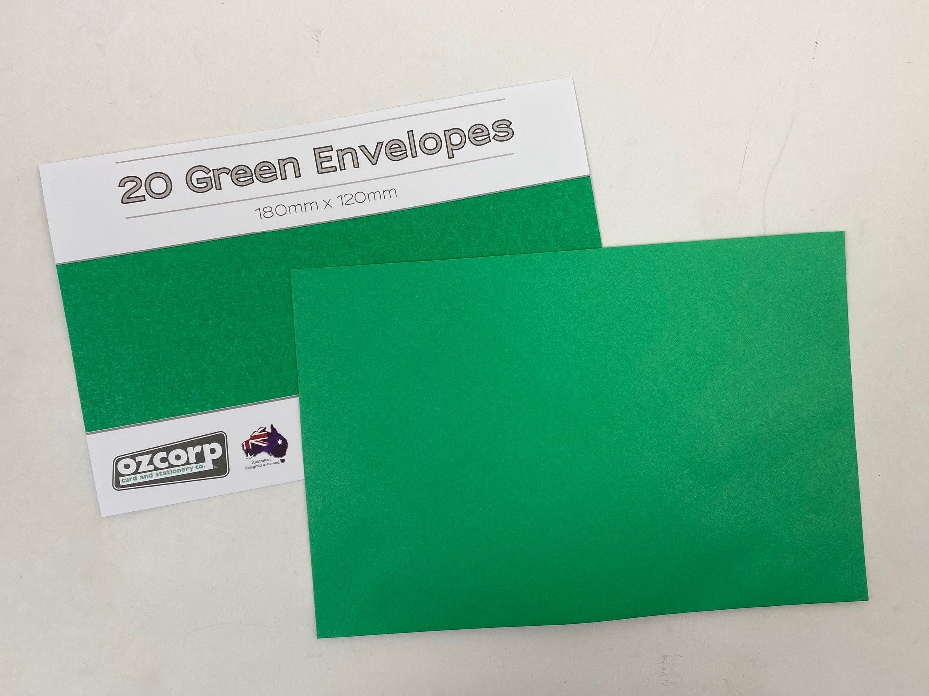 Envelope Pack of 20 - Green