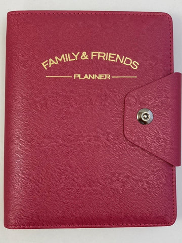 Family & Friends Planner Binder - Cherry