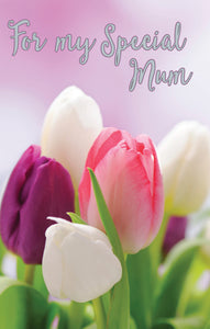 Inspire Greeting Card - Mum Tulips