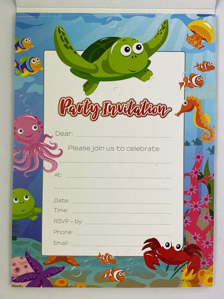 Invitation Pad - Under the Sea