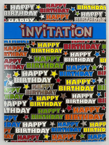Invitation Pad - Happy Birthday