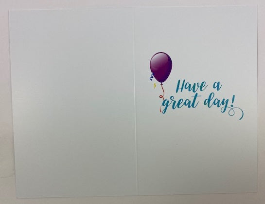 Modern Living Card - Happy Birthday Balloons
