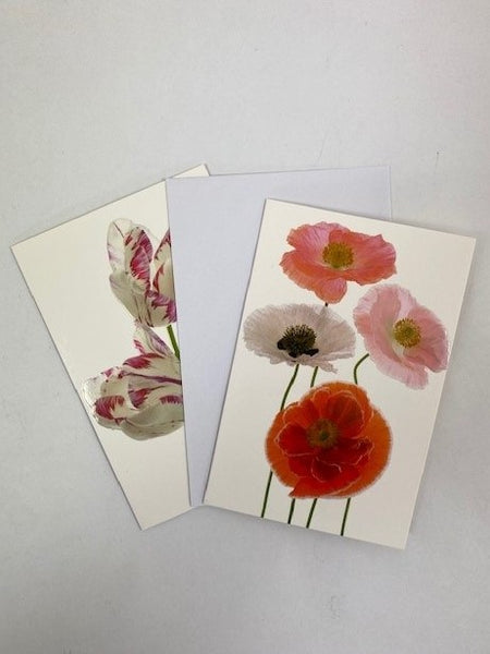 Notelet Set - Poppies and Tulip