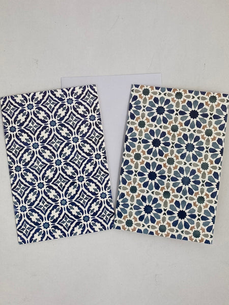 Notelet Set - Moroccan Blue