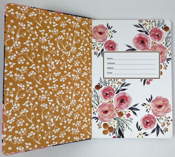 Password Book - A5 Rustic Floral