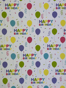 Gift Wrap - Balloon Happy Birthday
