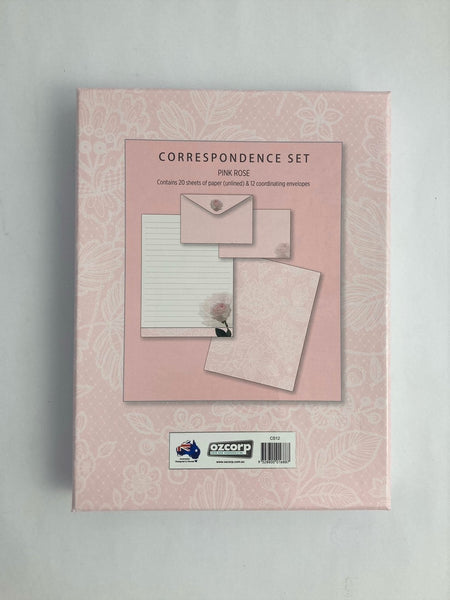 Correspondence Set - Pink Rose
